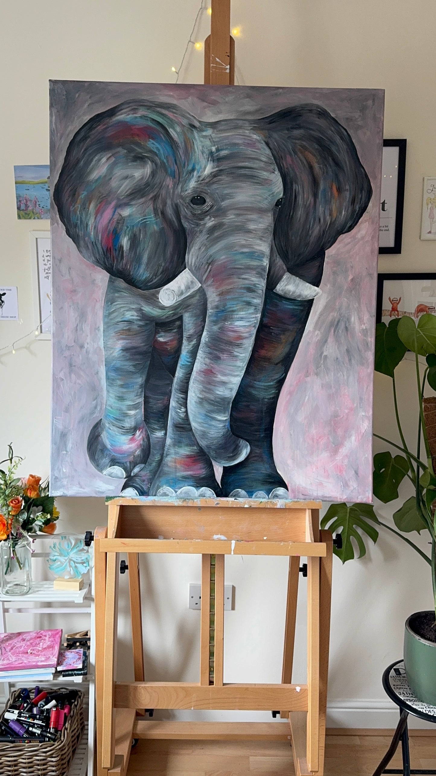 ‘Gaja’ Elephant Original Canvas Painting