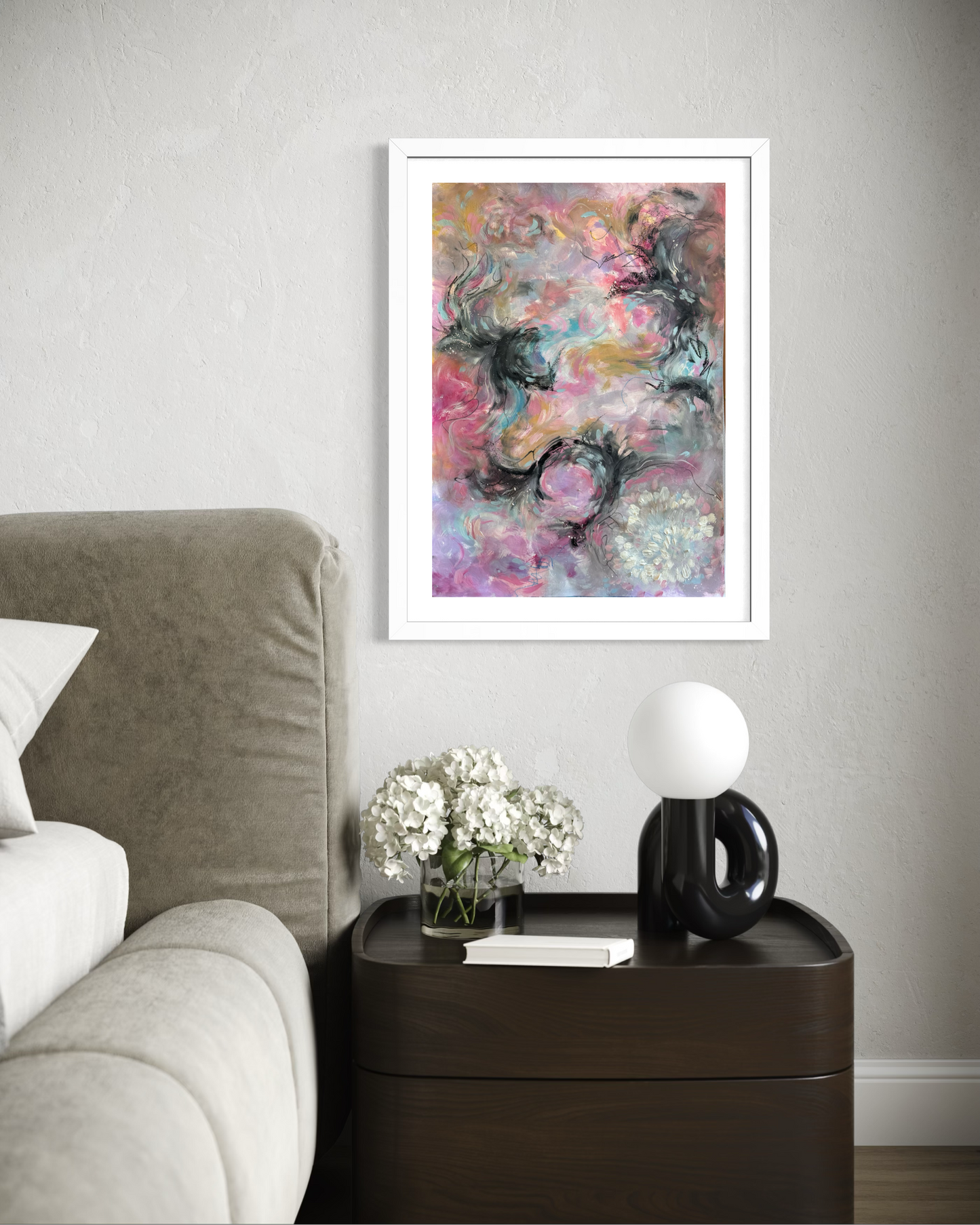 ‘What is meant for me won’t pass me by’ Abstract painting