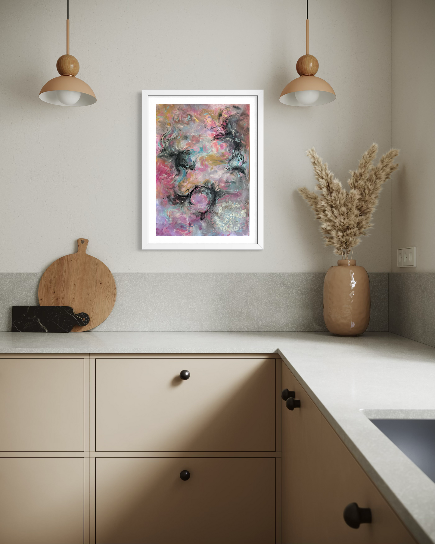 ‘What is meant for me won’t pass me by’ Abstract painting
