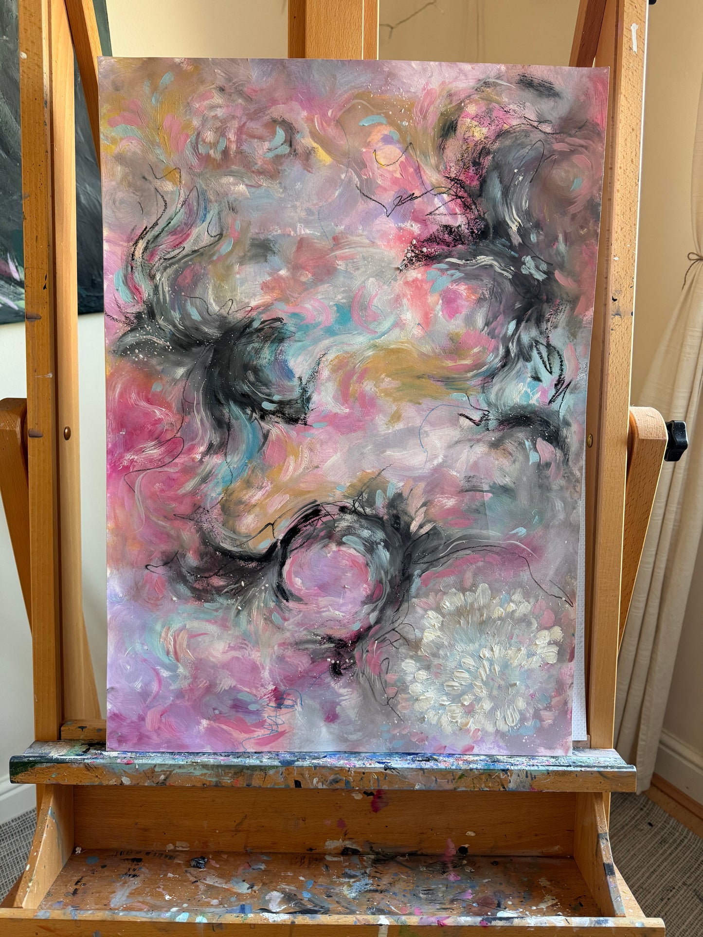 ‘What is meant for me won’t pass me by’ Abstract painting