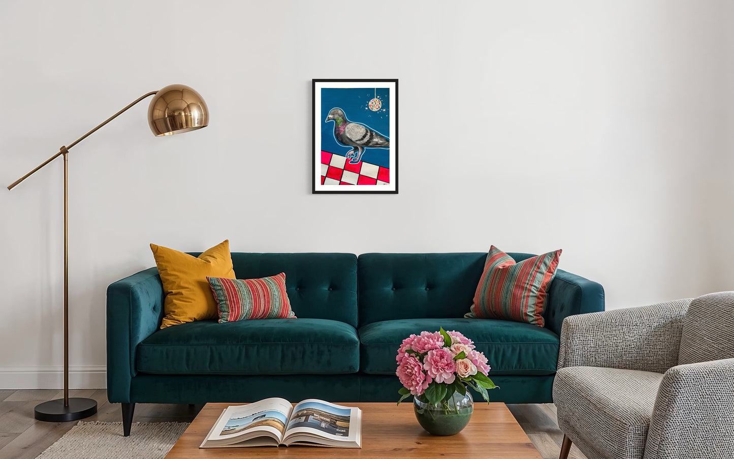 ‘Disco Pigeon’ Original Painting