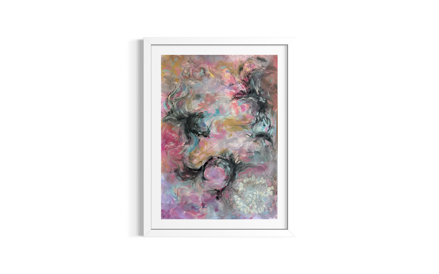 ‘What is meant for me won’t pass me by’ Abstract painting