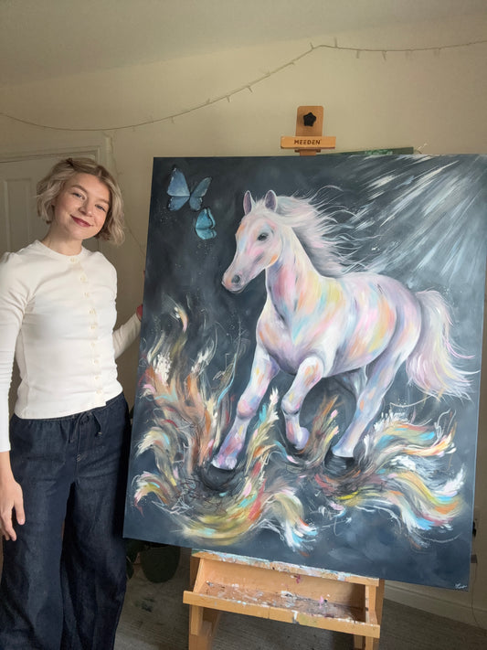 ‘Stepping into the New’ Original Canvas Painting