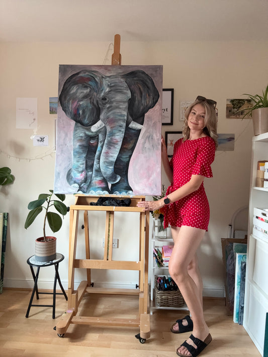‘Gaja’ Elephant Original Canvas Painting