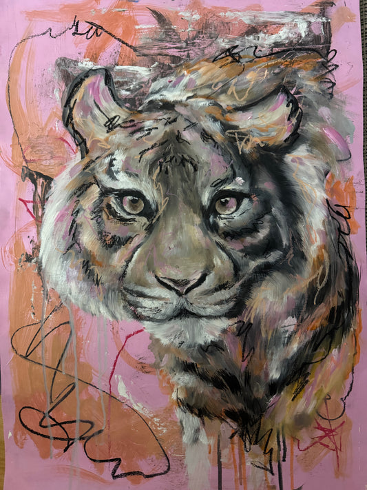 Unnamed Tiger Original Painting