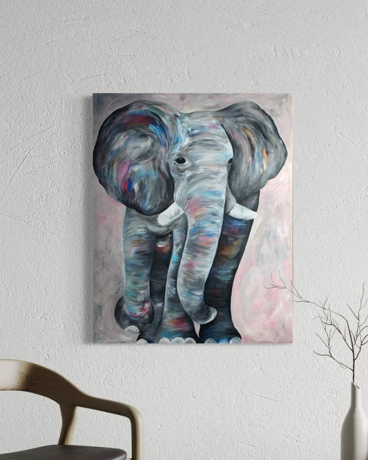 ‘Gaja’ Elephant Original Canvas Painting
