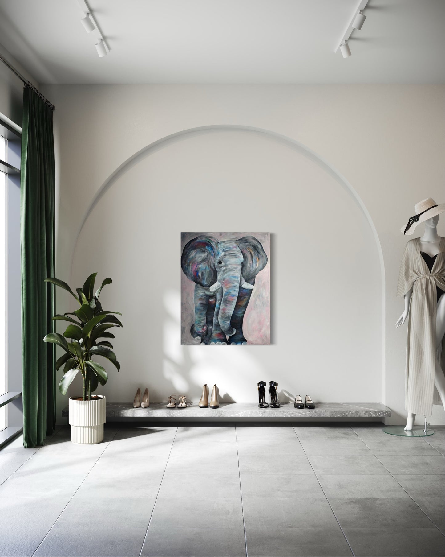 ‘Gaja’ Elephant Original Canvas Painting