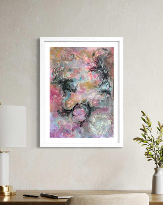 ‘What is meant for me won’t pass me by’ Abstract painting