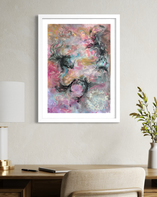 ‘What is meant for me won’t pass me by’ Abstract painting