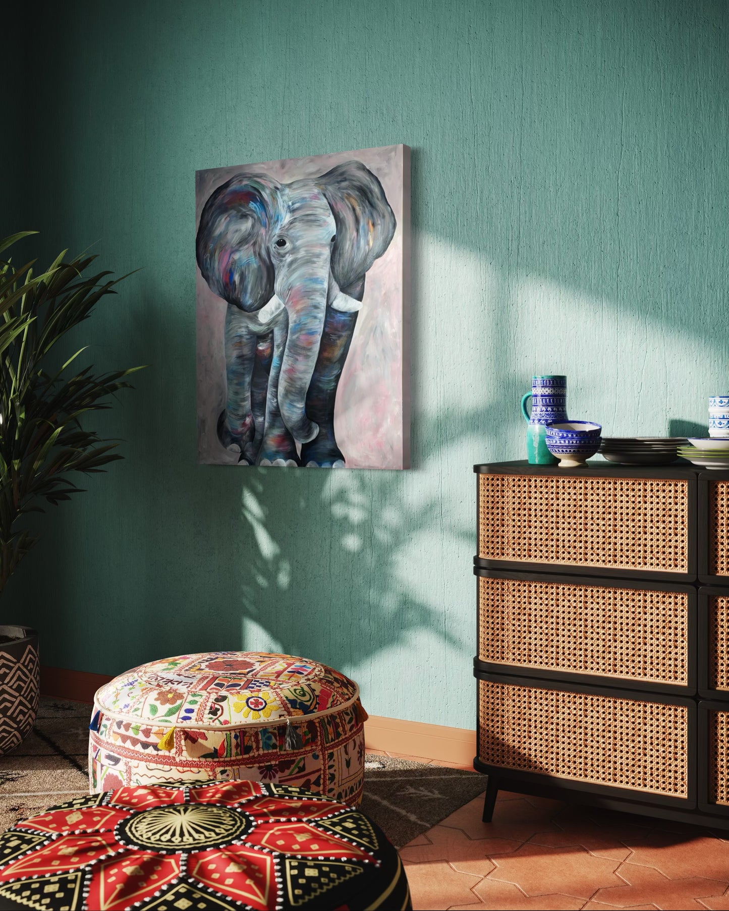 ‘Gaja’ Elephant Original Canvas Painting