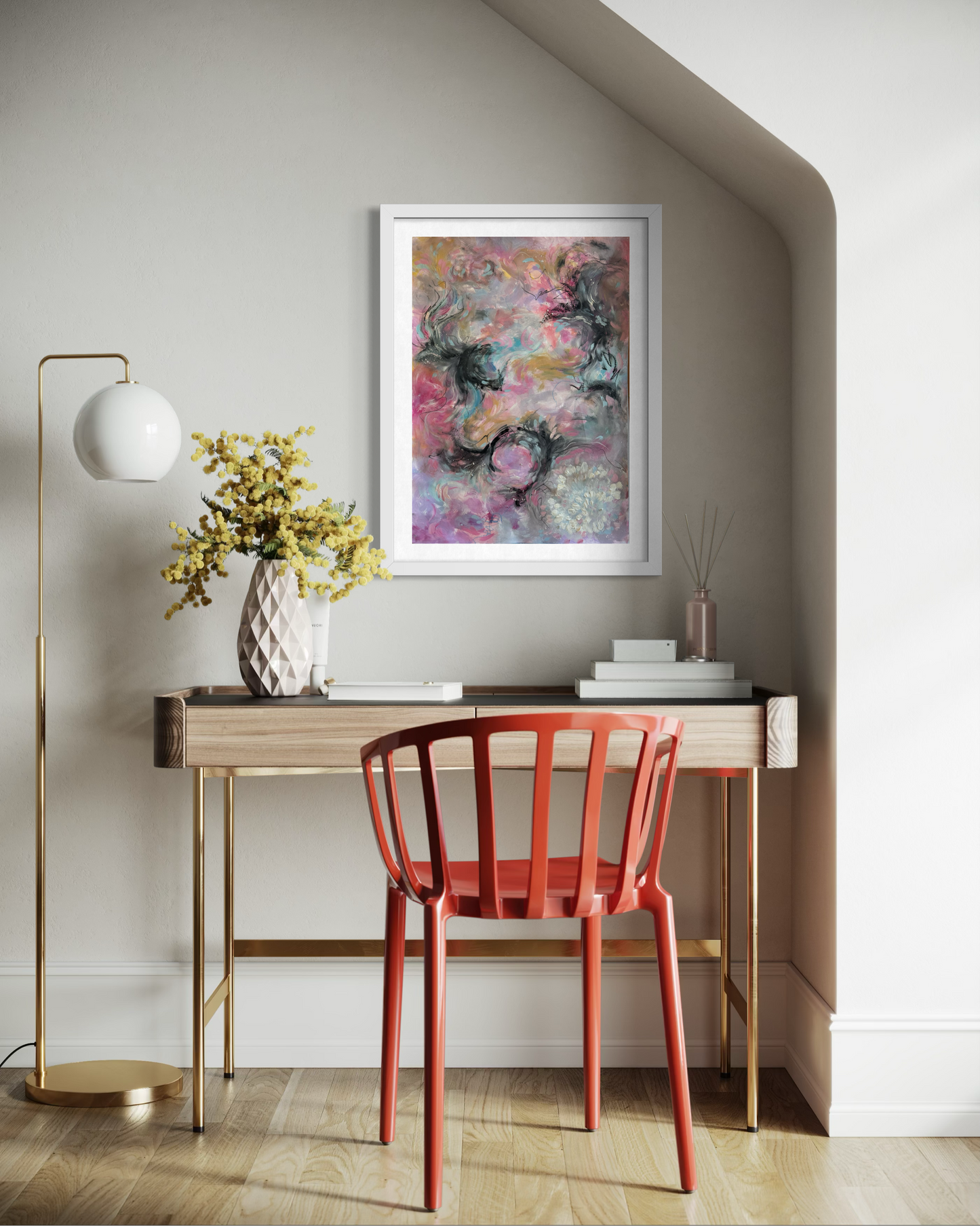 ‘What is meant for me won’t pass me by’ Abstract painting