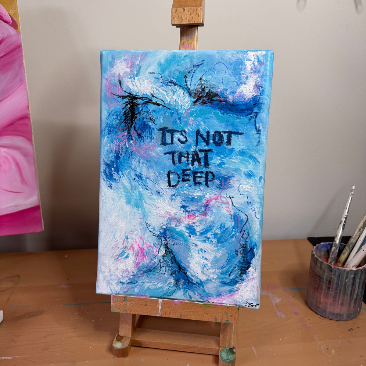 ‘It’s not that Deep’ Abstract Painting