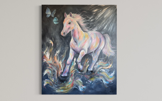 ‘Stepping into the New’ Original Canvas Painting