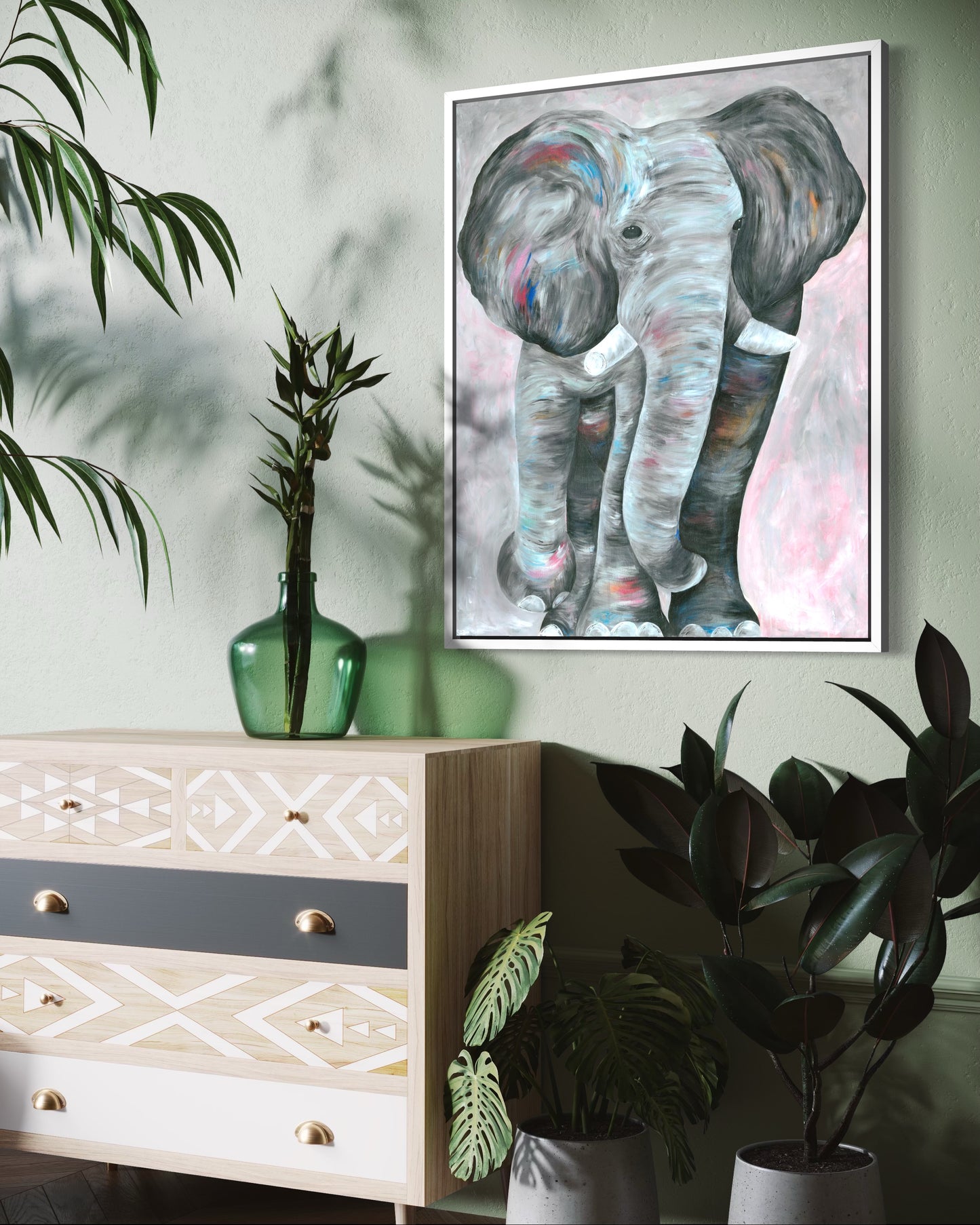 ‘Gaja’ Elephant Original Canvas Painting
