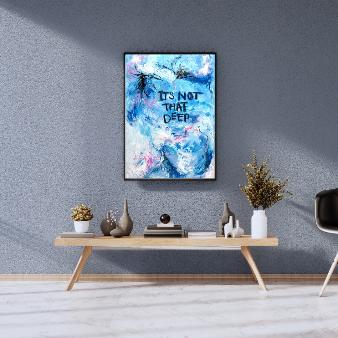 ‘It’s not that Deep’ Abstract Painting