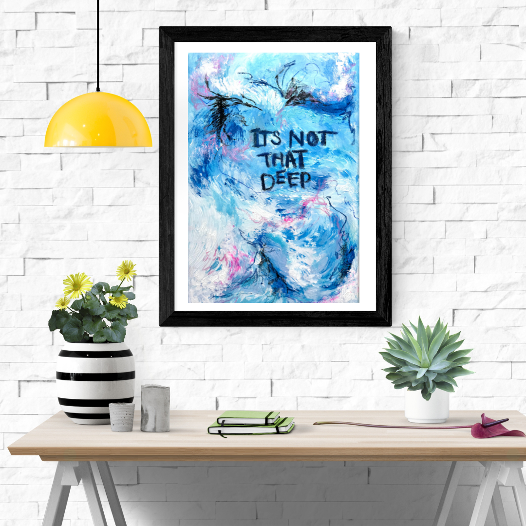 ‘It’s not that Deep’ Abstract Painting